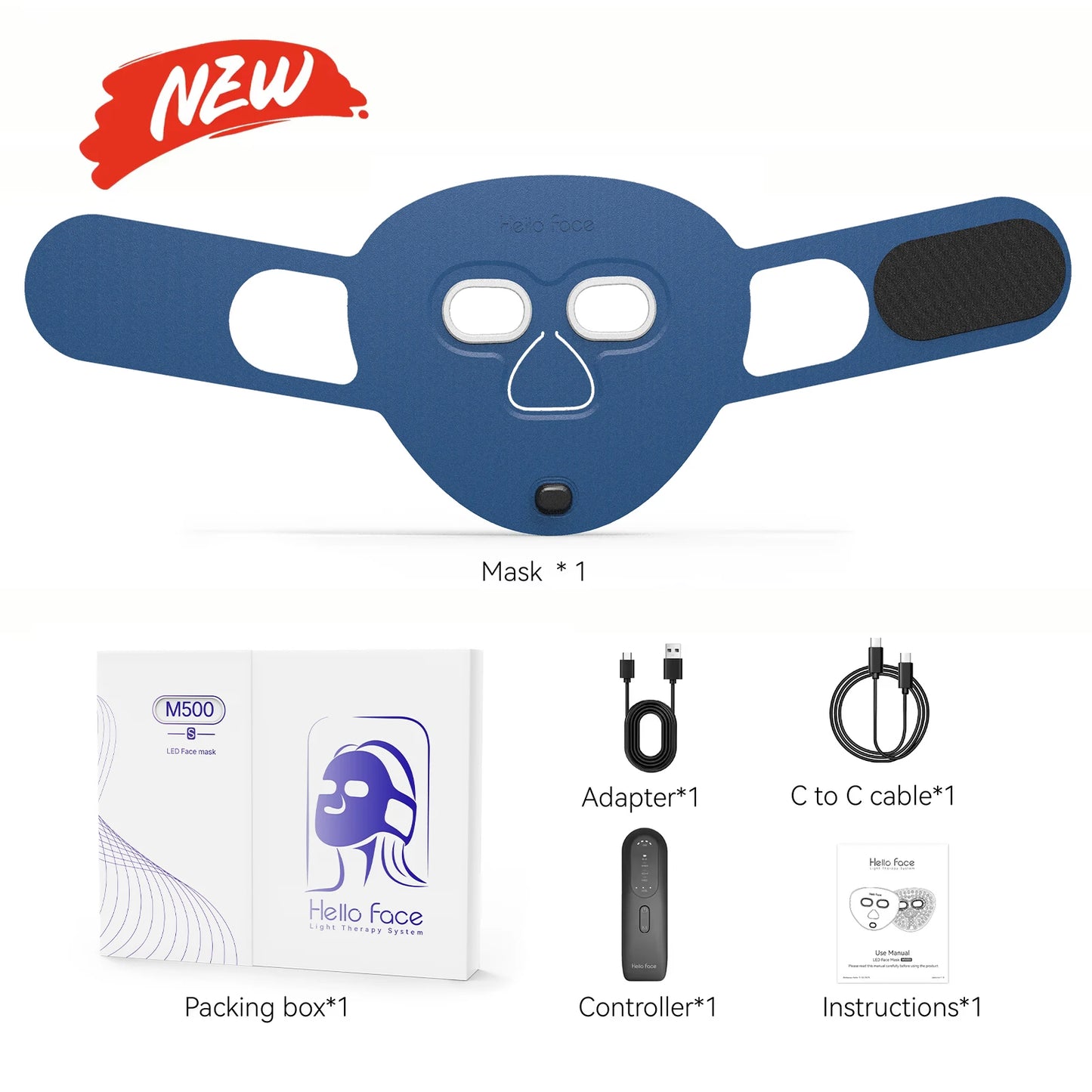 Femme portant un masque LED à lumière rouge pour sa routine de soin du soir