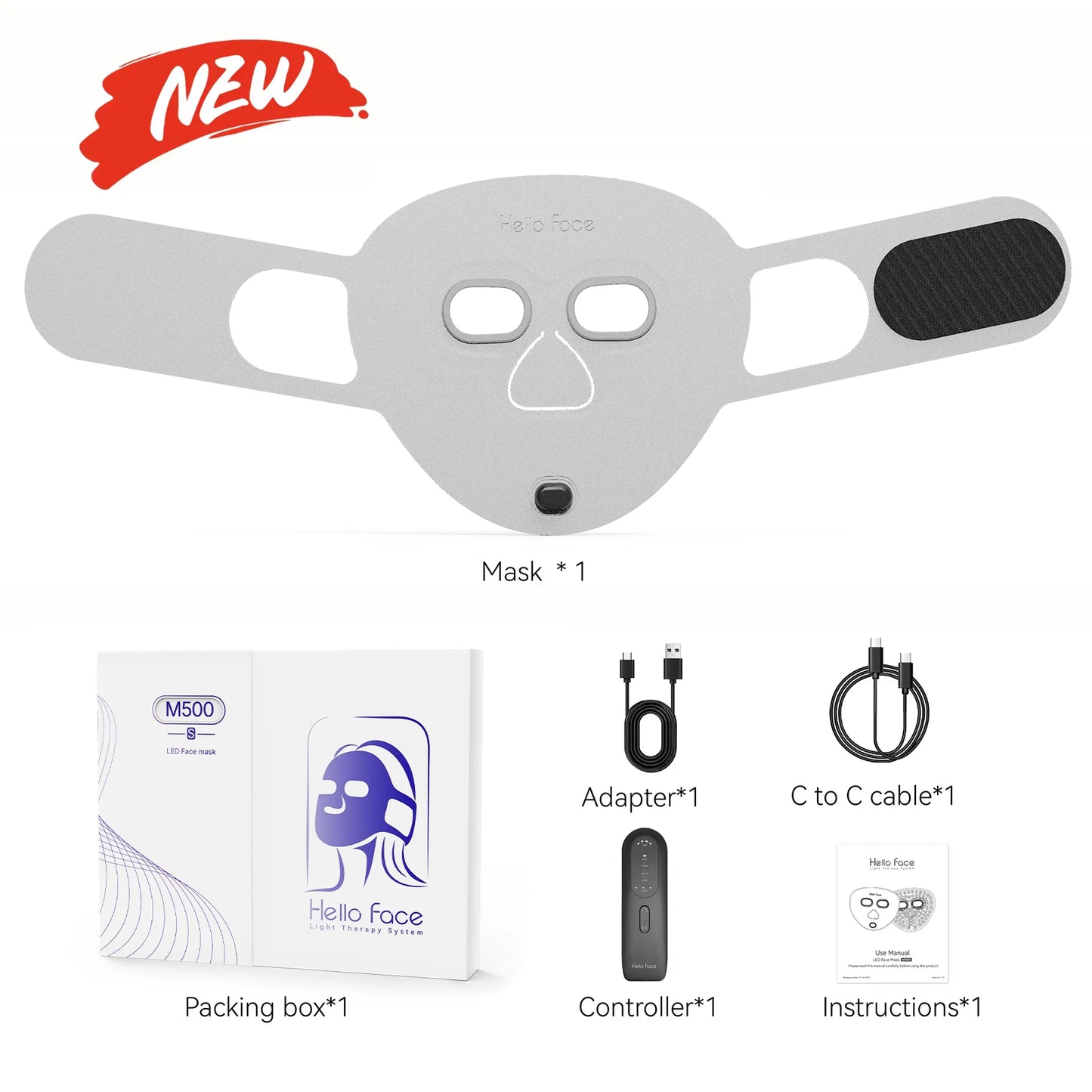Femme portant un masque LED à lumière rouge pour sa routine de soin du soir