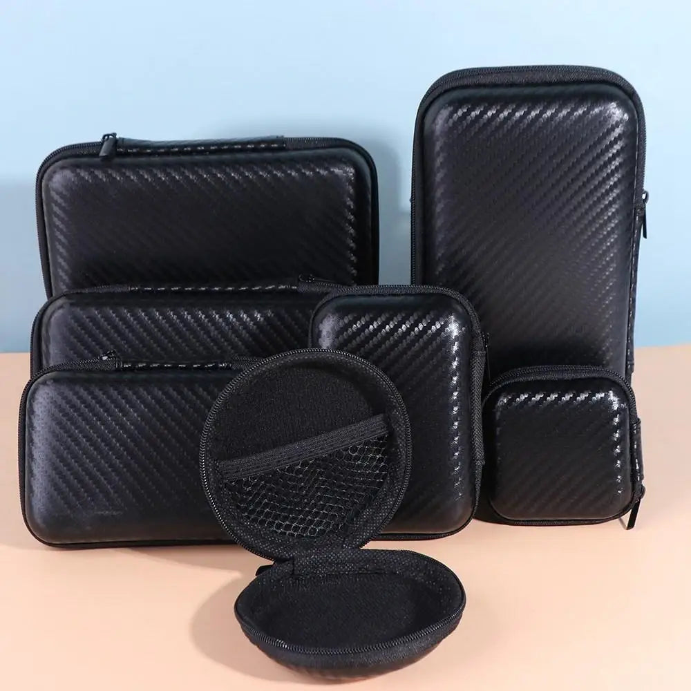 Pochette rigide de rangement pour masque LED avec fermeture éclair